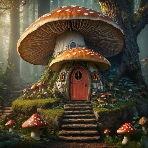 mushroom landscape,fairy door,forest mushroom,mushroom island,fairy house,toadstools,forest mushrooms,club mushroom,house in the forest,mushrooms,mushrooming,toadstool,amanita,fairy village,mushroom,fairy forest,mushroom type,champignon mushroom,alice in wonderland,umbrella mushrooms,Photography,General,Fantasy