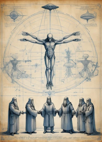 the vitruvian man,vitruvian man,the crucifixion,zodiac,contemporary witnesses,crucifix,testament,pendulum,ascension,seven sorrows,sistine chapel,blueprint,leonardo da vinci,geocentric,disciples,occult,prophet,christ star,euclid,all the saints,Unique,Design,Blueprint