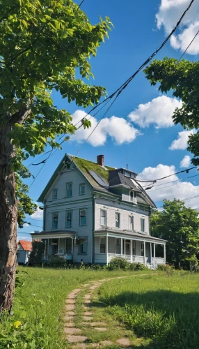 new england style house,farmstead,hokkaido,country house,abandoned house,vermont,homestead,country cottage,maine,lonely house,farm house,home landscape,summer cottage,farmhouse,old colonial house,rural,house insurance,aaa,cape cod,country side,Photography,General,Realistic