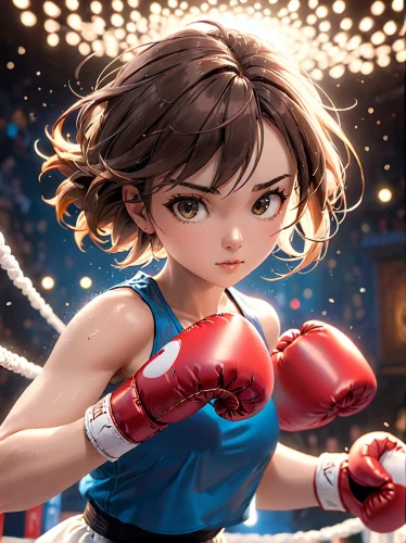 sanshou,professional boxer,punch,determination,fighter,boxing,fighting,boxing ring,kickboxing,boxing gloves,shoot boxing,knockout punch,professional boxing,sakura,friendly punch,boxer,fight,strong woman,fighting stance,combat sport,Anime,Anime,Cartoon