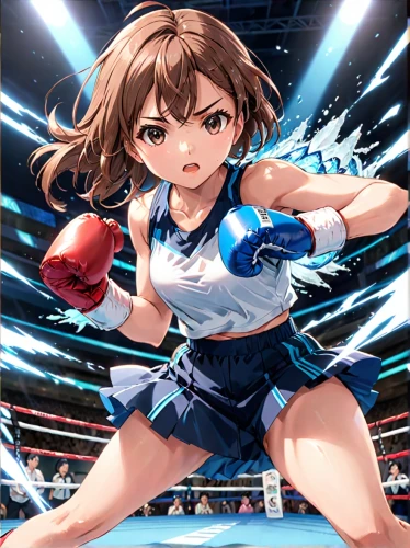 professional boxer,striking combat sports,sanshou,boxer,fighting stance,boxing ring,professional boxing,boxing,punch,combat sport,kickboxing,mikuru asahina,knockout punch,boxing gloves,sports girl,shoot boxing,fighter,fight,kayano,determination,Anime,Anime,Traditional