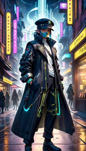 cyberpunk,pandemic,cyber,sci fiction illustration,streampunk,dodge warlock,vendor,cybernetics,game illustration,black city,electro,futuristic,mute,hatter,cg artwork,smooth criminal,wuhan''s virus,high-visibility clothing,sigma,gunfighter,Anime,Anime,Cartoon