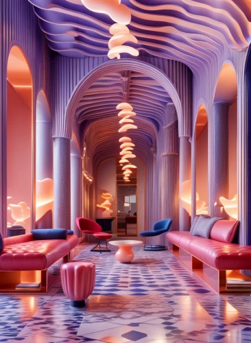 hotel lobby,hotel w barcelona,casa fuster hotel,luxury hotel,hotel riviera,largest hotel in dubai,ufo interior,jumeirah beach hotel,boutique hotel,beverly hills hotel,interior design,chaise lounge,cabana,marble palace,dragon palace hotel,floor fountain,hotel hall,interiors,pink city,art deco