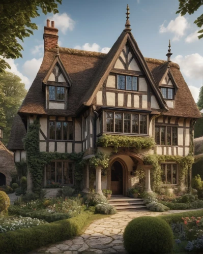 elizabethan manor house,tudor,manor,knight house,sussex,estate agent,timber framed building,country house,dandelion hall,stately home,england,victorian style,witch's house,country estate,beautiful home,half timbered,half-timbered,country cottage,fairy tale castle,victorian,Photography,General,Natural