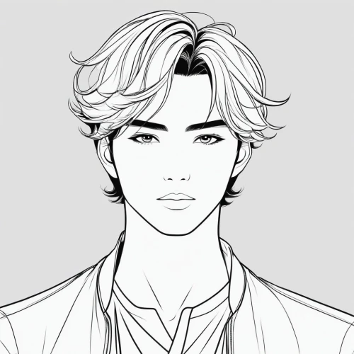 lineart,kai,angel line art,line-art,line art,mono line art,male character,office line art,anime boy,ren,leo,mono-line line art,valentine line art,newt,tan chen chen,ken,eyes line art,male poses for drawing,adonis,clamp,Illustration,Black and White,Black and White 04