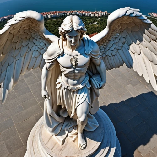 the archangel,angel statue,eros statue,archangel,the statue of the angel,business angel,angel moroni,guardian angel,stone angel,weeping angel,uriel,statue of hercules,baroque angel,angelology,angel figure,athens,poseidon god face,fallen heroes of north macedonia,sparta,thracian,Photography,General,Realistic