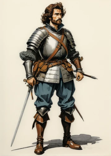 dwarf sundheim,knight armor,heavy armour,tyrion lannister,athos,scabbard,knight,armor,musketeer,male character,swordsman,cuirass,roman soldier,east-european shepherd,bactrian,armour,thracian,breastplate,knight tent,armored,Illustration,Japanese style,Japanese Style 08