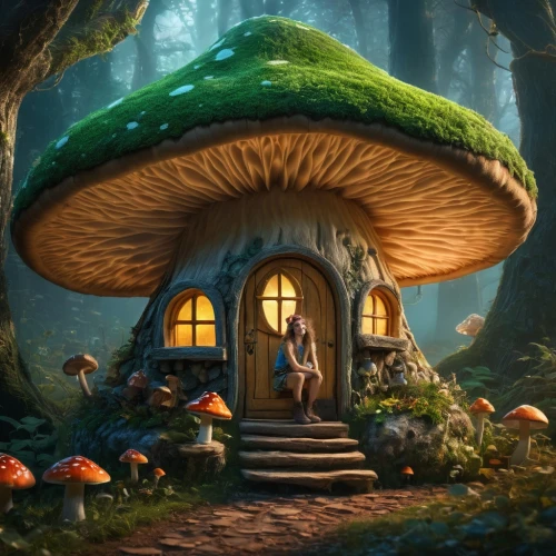mushroom landscape,forest mushroom,mushroom island,alice in wonderland,fairy house,umbrella mushrooms,fairy village,club mushroom,tree mushroom,fairy door,blue mushroom,champignon mushroom,fairy forest,toadstools,forest mushrooms,mushrooming,mushroom,toadstool,mushroom type,fairy world,Photography,General,Fantasy
