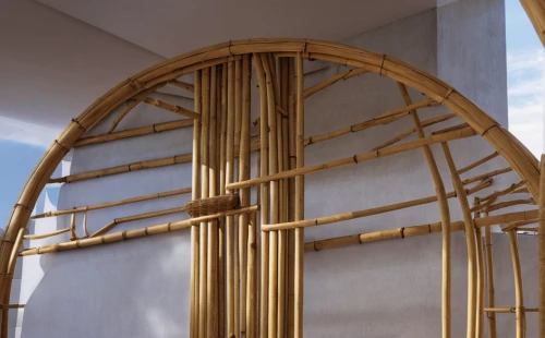 bamboo frame,bamboo curtain,wooden frame construction,circular staircase,art nouveau frame,gold stucco frame,art nouveau frames,art nouveau design,parabolic mirror,semi circle arch,baguette frame,art deco ornament,art deco frame,circle shape frame,winding staircase,room divider,pipe work,window frames,art nouveau,harp strings,Photography,General,Realistic