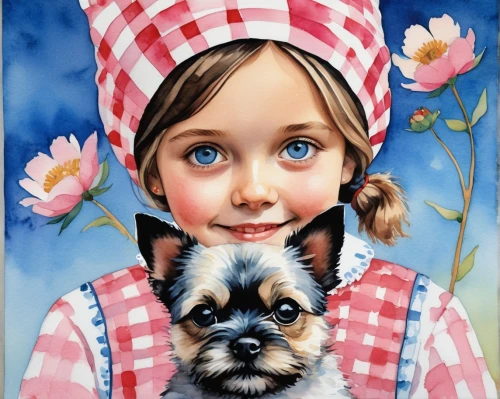 girl with dog,child portrait,little boy and girl,boy and dog,vintage boy and girl,girl in the kitchen,oil painting,girl with bread-and-butter,oil painting on canvas,girl portrait,girl in flowers,girl and boy outdoor,girl picking flowers,cloves schwindl inge,the french bulldog,terrier,kids illustration,shih tzu,veterinary,portrait of a girl,Photography,General,Realistic