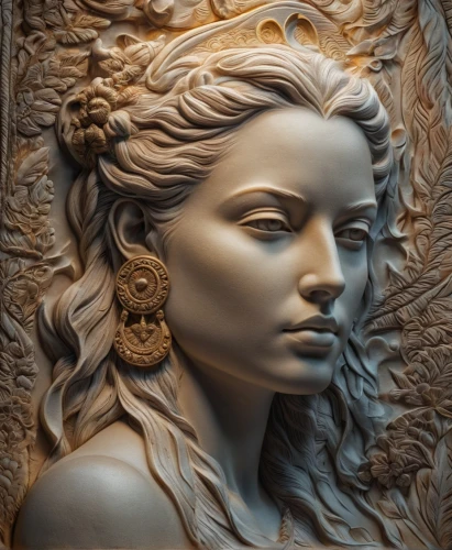 wood carving,stone carving,carved wood,medusa,carved,woman sculpture,decorative figure,caryatid,art nouveau,sculptor,girl in a wreath,sculpt,carved stone,stone sculpture,wood art,gorgon,aphrodite,bronze sculpture,sculptor ed elliott,golden wreath,Photography,General,Fantasy