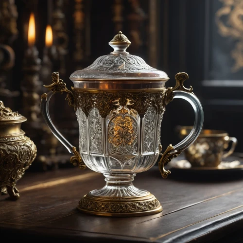 fragrance teapot,samovar,gold chalice,medieval hourglass,tankard,chamber pot,chalice,vintage teapot,beer stein,vintage tea cup,tea service,consommé cup,goblet,tea candle,enamel cup,chinese teacup,tea glass,porcelain tea cup,flagon,oil lamp,Photography,General,Fantasy