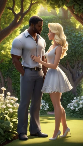 black couple,dancing couple,couple goal,tiana,wedding icons,romantic scene,honeymoon,beautiful couple,a fairy tale,wedding couple,tangled,pda,mom and dad,garden of eden,couple in love,cg artwork,serenade,husband and wife,hypersexuality,prince and princess,Unique,3D,3D Character