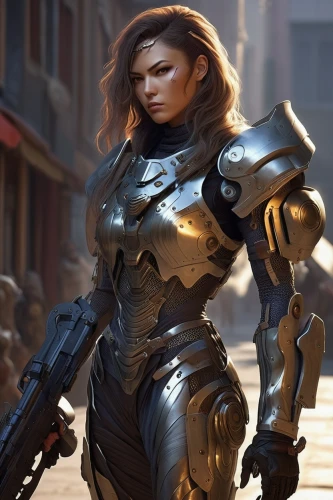 female warrior,armored,paladin,mercenary,terminator,cyborg,widow,enforcer,mech,woman holding gun,girl with gun,heavy armour,war machine,iron,mecha,girl with a gun,armored animal,femme fatale,ronda,cuirass,Photography,General,Realistic