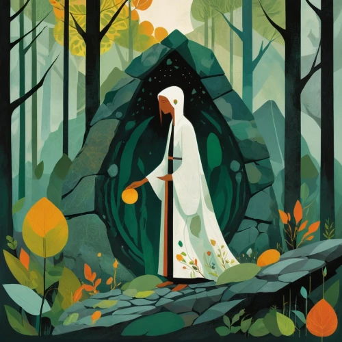 holy forest,sorceress,halloween illustration,the nun,ballerina in the woods,forest man,the witch,dryad,halloween poster,girl with tree,haunted forest,the forest,in the forest,the enchantress,forest,priestess,enchanted forest,autumn icon,forest of dreams,elven forest,Illustration,Vector,Vector 08
