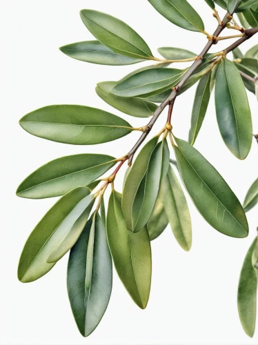 curry leaves,bay leaf,jojoba oil,podocarpus,climbing plant,oleaceae,mistletoe berries,cherry laurel,olive tree,bay laurel,russian olive,argan tree,lemon myrtle,gum leaves,mandarin leaves,olive branch,eucalyptus,ericaceae,green foliage,geraniaceae,Photography,General,Realistic