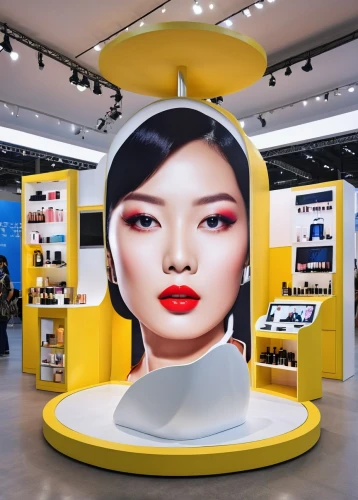 cosmetics counter,product display,women's cosmetics,expocosmetics,asian vision,electronic signage,sales booth,led display,interactive kiosk,display dummy,beauty shows,oil cosmetic,apgujeong,korea,shopping icon,cosmetic products,paris shops,mannequin,beauty face skin,showroom,Photography,General,Realistic