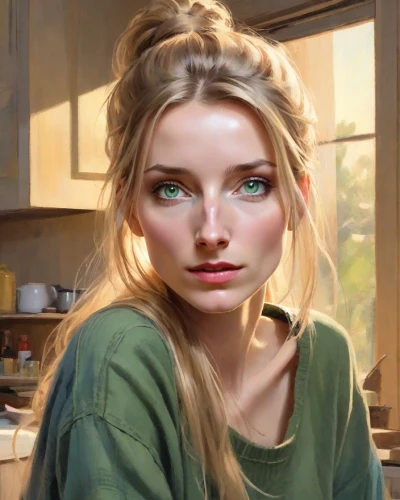 digital painting,girl portrait,girl studying,world digital painting,fantasy portrait,girl in the kitchen,portrait of a girl,elsa,mystical portrait of a girl,painting technique,girl with bread-and-butter,girl drawing,young woman,rapunzel,romantic portrait,artist portrait,angelica,oil painting,jessamine,girl at the computer,Digital Art,Impressionism