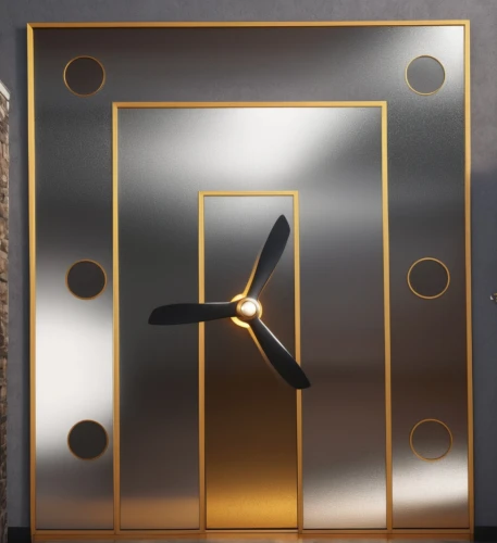 wind direction indicator,metallic door,wall clock,life stage icon,award background,gold spangle,united propeller,turbine,decorative fan,propeller,mechanical fan,sun dial,new year clock,magnetic compass,quartz clock,tower clock,golden record,compass direction,pendulum,gold wall,Photography,General,Realistic
