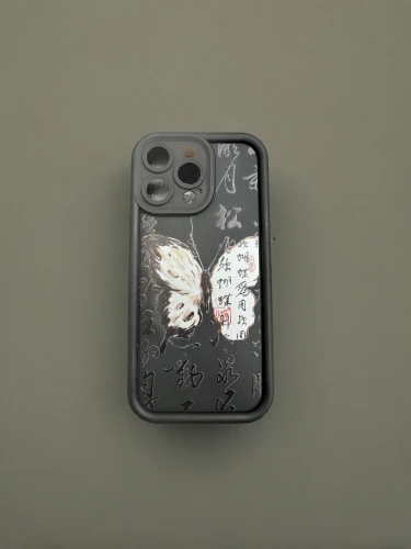 leaves case,mobile phone case,phone case,briquet griffon vendéen,phone clip art,gps case,photo of the back,mobile camera,video camera light,janome butterfly,petrol lighter,mobile phone accessories,canon speedlite,zippo,butterfly background,automotive side marker light,butterfly green,hesperia (butterfly),pocket lighter,isolated product image
