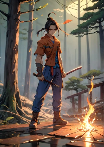 mulan,yi sun sin,game illustration,goki,monk,tsukemono,the wanderer,adventurer,alibaba,swordswoman,mountain guide,takikomi gohan,female warrior,wuchang,ranger,samurai fighter,kenjutsu,quarterstaff,samurai,woodsman,Anime,Anime,Realistic