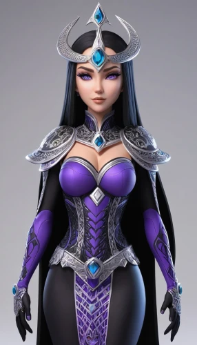 vax figure,fantasy woman,violet head elf,sorceress,dark elf,3d figure,goddess of justice,female warrior,3d model,blue enchantress,game figure,female doll,sterntaler,fantasy warrior,ice queen,actionfigure,caerula,huntress,figure of justice,mulan,Unique,3D,3D Character