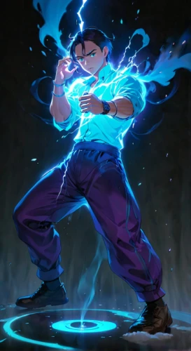 electro,monsoon banner,high volt,ora,tiber riven,electrified,shen,iaijutsu,cleanup,power icon,matsuno,electric,electric arc,voltage,kame sennin,range stormer,rune,wall,ti'punch,son goku