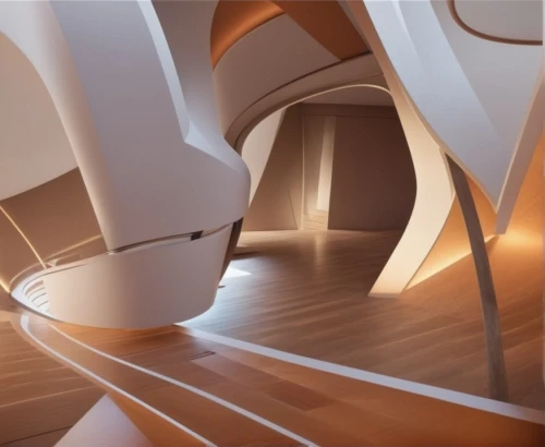 winding staircase,futuristic art museum,panoramical,futuristic architecture,sky space concept,3d rendering,staircase,3d rendered,slide tunnel,3d render,hallway space,cinema 4d,attic,disney concert hall,fractal environment,render,hallway,circular staircase,spiral staircase,walt disney concert hall,Photography,General,Fantasy