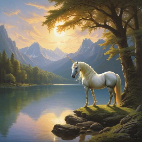 a white horse,unicorn art,albino horse,white horse,unicorn background,equine,white horses,dream horse,golden unicorn,arabian horse,equines,fantasy picture,beautiful horses,painted horse,unicorn,landscape background,a horse,weehl horse,horse free,horse,Conceptual Art,Fantasy,Fantasy 28