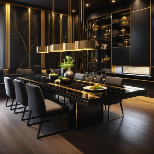 dark cabinetry,modern kitchen interior,dark cabinets,modern kitchen,kitchen design,luxury home interior,interior modern design,modern decor,contemporary decor,modern minimalist kitchen,interior design,kitchen interior,black and gold,interior decoration,kitchen & dining room table,gold lacquer,cabinetry,search interior solutions,under-cabinet lighting,chefs kitchen,Photography,General,Realistic