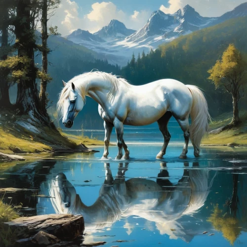 a white horse,albino horse,white horse,painted horse,white horses,unicorn art,equine,dream horse,beautiful horses,horse,unicorn background,wild horse,a horse,unicorn,horses,colorful horse,equines,arabian horse,two-horses,horse free,Conceptual Art,Fantasy,Fantasy 12