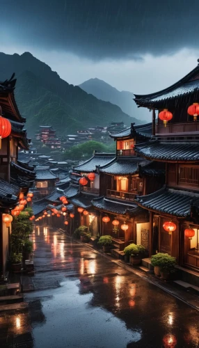 chinese architecture,asian architecture,kyoto,japan's three great night views,south korea,japan landscape,japanese architecture,yunnan,hanok,spa town,beautiful japan,suzhou,blue hour,xi'an,shirakawa-go,lanterns,chinese temple,guizhou,korean folk village,tsukemono,Photography,General,Realistic