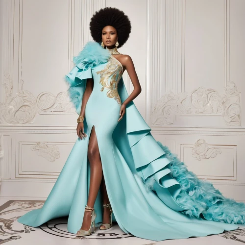 mazarine blue,ball gown,evening dress,haute couture,turquoise wool,color turquoise,quinceanera dresses,jasmine blue,fashion design,dress form,gown,tiana,bridal clothing,robe,turquoise leather,fashion illustration,turquoise,overskirt,beautiful african american women,bridal party dress,Photography,Fashion Photography,Fashion Photography 04