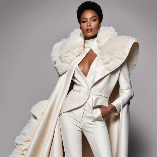 fur,fur coat,fur clothing,white coat,vanity fair,woman in menswear,menswear for women,white fur hat,bolero jacket,vogue,white silk,coat,overcoat,shoulder pads,long coat,elegant,white velvet,fabulous,imperial coat,mogul,Photography,Fashion Photography,Fashion Photography 04