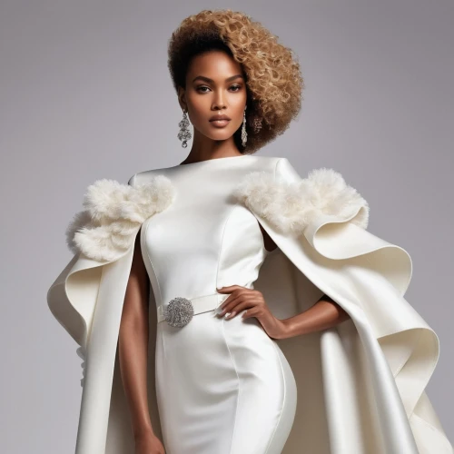 bridal clothing,tiana,beautiful african american women,white coat,african american woman,wedding dresses,white winter dress,imperial coat,wedding gown,vanity fair,ball gown,white silk,wedding dress train,artificial hair integrations,bridal party dress,dress form,iman,drape,robe,vogue,Photography,Fashion Photography,Fashion Photography 04