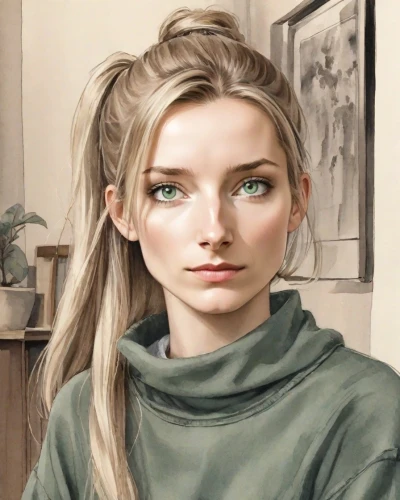 digital painting,world digital painting,fantasy portrait,elven,gray-green,girl portrait,portrait background,portrait of a girl,photo painting,custom portrait,girl drawing,male elf,digital art,elsa,neutral color,blonde woman,khaki,artist portrait,elf,eurasian,Digital Art,Ink Drawing