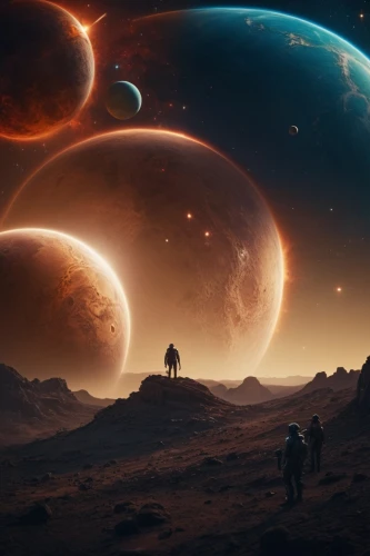 space art,alien planet,planets,alien world,exoplanet,red planet,astronomy,planetary system,futuristic landscape,gas planet,planet,outer space,lunar landscape,extraterrestrial life,space,planet mars,fantasy picture,fire planet,scifi,sci fiction illustration,Photography,General,Cinematic