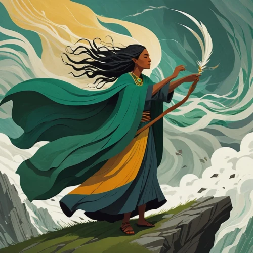 the wind from the sea,wind warrior,wind wave,little girl in wind,mulan,the wanderer,winds,wind machine,scythe,mountain spirit,whirlwind,god of the sea,sea god,wind,malachite,wanderer,monsoon banner,wind finder,storm,sea storm,Illustration,Vector,Vector 08