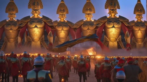 ancient parade,burning man,ramses ii,ramayana festival,parade,torch-bearer,winter festival,procession,elves flight,pillar of fire,ceremonial,shanghai disney,buddhist hell,forbidden palace,kingdom,fire dance,pharaohs,burning torch,aladdin,puy du fou,Photography,General,Realistic