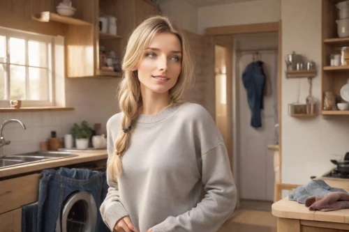 girl in the kitchen,domestic heating,mollete laundry,dishwasher,laundress,clothes dryer,laundry room,advertising clothes,clothes iron,estate agent,household appliance accessory,cleaning woman,commercial,scandinavian style,housework,laundry,domestic,dry laundry,knitting laundry,washer