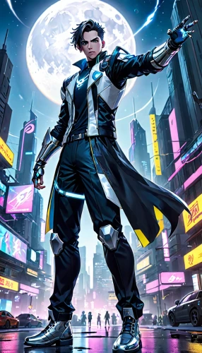 sci fiction illustration,yukio,cg artwork,matrix,game illustration,cyberpunk,superhero background,sigma,electro,cyber glasses,cartoon ninja,cyber,background image,cybernetics,tracer,3d man,blade,comic hero,figure of justice,male character,Anime,Anime,General