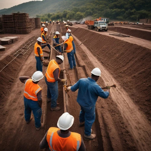 road construction,workers,construction workers,road work,construction industry,railroad engineer,wage operating,work on line,open pit mining,road works,roadwork,brick-laying,construction equipment,excavators,workforce,the labor,pipeline transport,civil engineering,miners,crawler chain,Photography,General,Cinematic