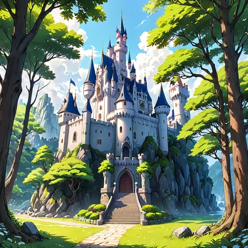 fairy tale castle,fairytale castle,disney castle,knight's castle,castle,fantasy world,disney-land,sleeping beauty castle,disney land,summit castle,cinderella's castle,castel,fairy tale,water castle,disneyland park,fantasy city,a fairy tale,castle of the corvin,castle ruins,fairy world,Anime,Anime,Traditional