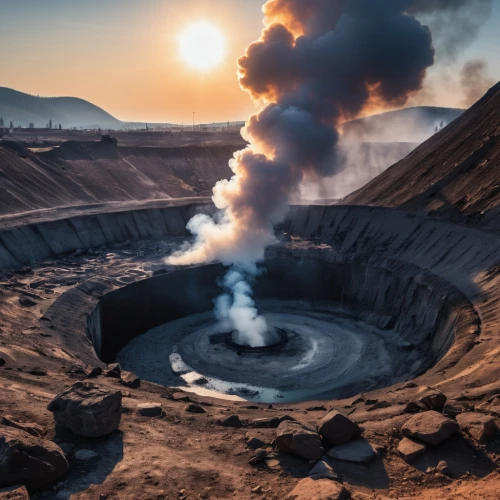 geothermal energy,smoking crater,volcanic landscape,volcanic erciyes,el tatio,geothermal,volcanic field,del tatio,volcano pool,active volcano,volcanic crater,volcanism,volcanic activity,open pit mining,fumarole,volcanic landform,volcanos,types of volcanic eruptions,shield volcano,volcanic,Photography,General,Realistic