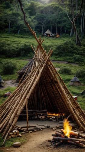 iron age hut,teepee,tipi,indian tent,tepee,teepees,camping tipi,nomadic people,wigwam,neolithic,straw hut,tee-pee,prehistory,campfires,camp fire,yurts,primitive people,bushcraft,shamanism,huts