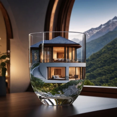 house in mountains,glass sphere,double-walled glass,glass vase,house in the mountains,glass container,transparent window,water glass,crystal glass,glass cup,tea glass,glass ball,water cube,glass window,glass series,decanter,glass containers,powerglass,clear glass,the cabin in the mountains,Photography,General,Natural
