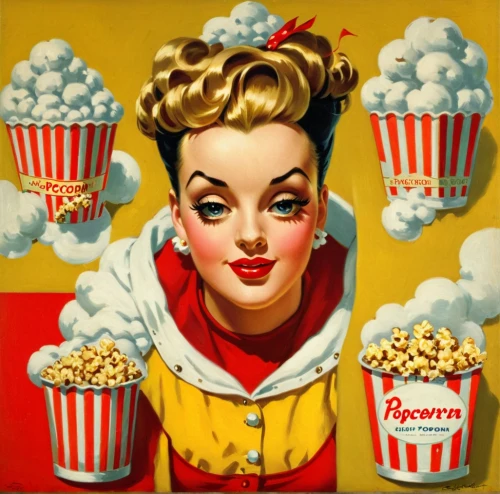 popcorn,popcorn maker,popcorn machine,pop corn,movie theater popcorn,movies,retro pin up girls,pin ups,playcorn,kernels,cinema,film poster,retro 1950's clip art,movie player,vintage illustration,retro women,pin-up girls,retro pin up girl,jane russell-female,movie palace,Illustration,Retro,Retro 10