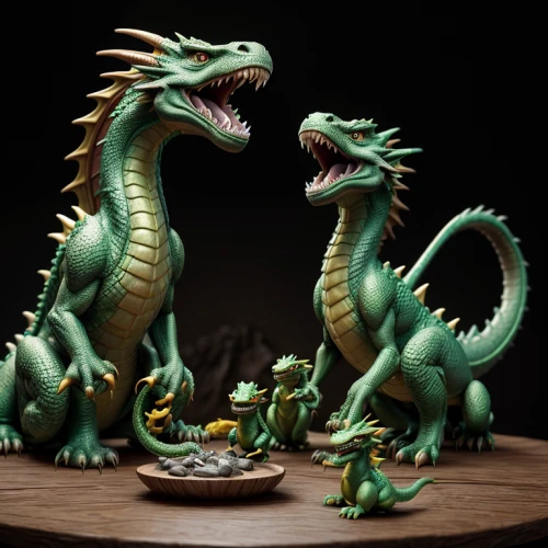 green dragon,dragon of earth,diorama,miniature figures,tabletop photography,figurines,scale lizards,miniatures,dragons,dragon li,chinese dragon,alligator sculpture,play figures,dragon boat,skylander giants,3d fantasy,game pieces,schleich,tabletop game,vintage toys