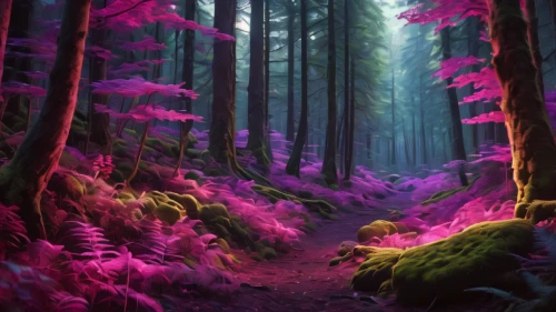 fairy forest,fairytale forest,elven forest,enchanted forest,forest floor,forest,forest of dreams,fir forest,coniferous forest,forest landscape,germany forest,forest glade,forest background,forest dark,cartoon forest,the forest,forest path,spruce forest,holy forest,pink grass,Photography,General,Natural