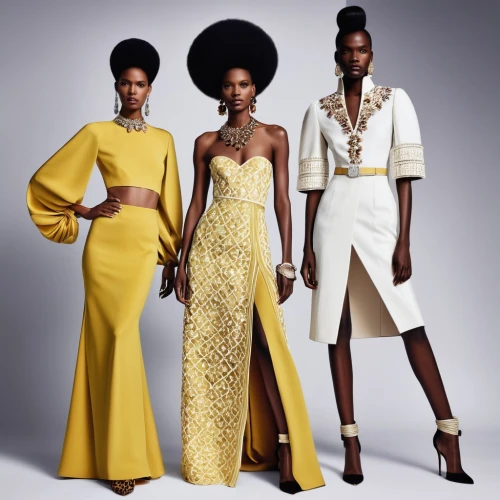 black models,afro american girls,beautiful african american women,mannequin silhouettes,afroamerican,black women,women silhouettes,yellow-gold,mannequins,fashion dolls,crown silhouettes,three primary colors,yellow and black,yellow jumpsuit,fashion design,vogue,vanity fair,the gold standard,shades of color,shea butter,Photography,General,Realistic